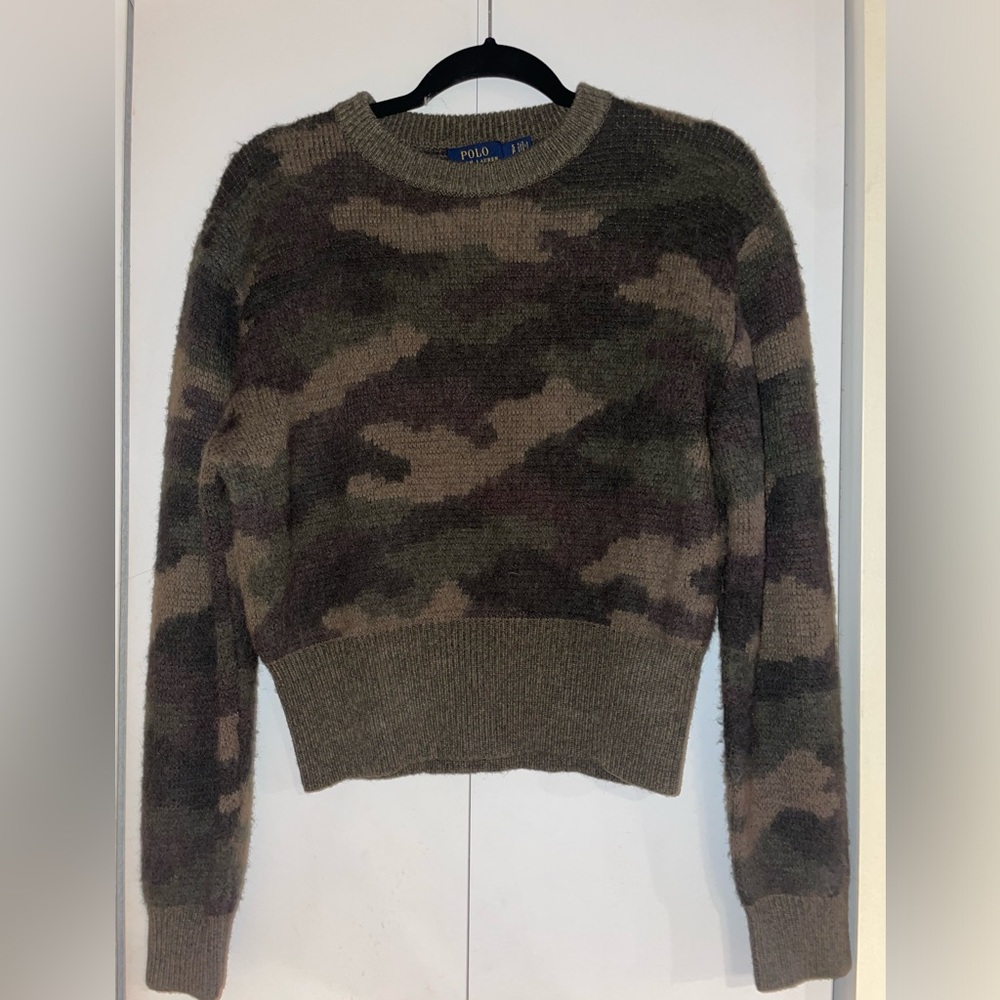 Polo Ralph Lauren Alpaca Wool Camo Sweater - size small